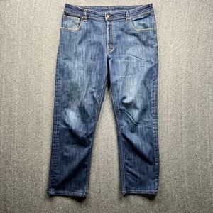 Marmot Jeans Mens 36x28 Blue Denim Straight Leg Outdoor Casual Pants